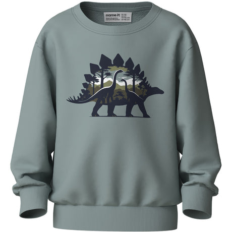Name It Abyss Dino Landscape Nmmvildar Ls Nreg Sweat Bru