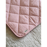 Lalaby Tiny Check Pink Quiltet Baby Tæppe