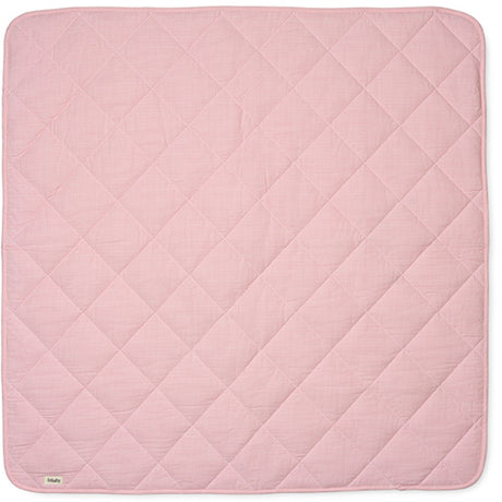 Lalaby Tiny Check Pink Quiltet Baby Tæppe