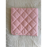 Lalaby Tiny Check Pink Quiltet Baby Tæppe