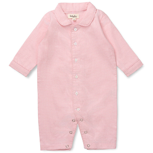 Lalaby Tiny Check Pink Classic Pj Dragt