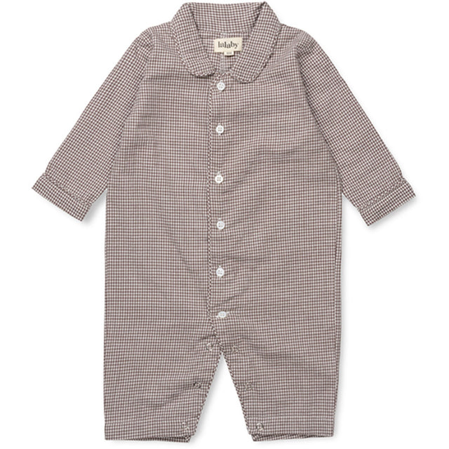 Lalaby Tiny Check Brown Classic Pj Dragt