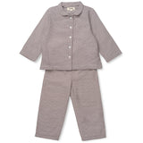 Lalaby Tiny Check Brown Classic Pyjamas