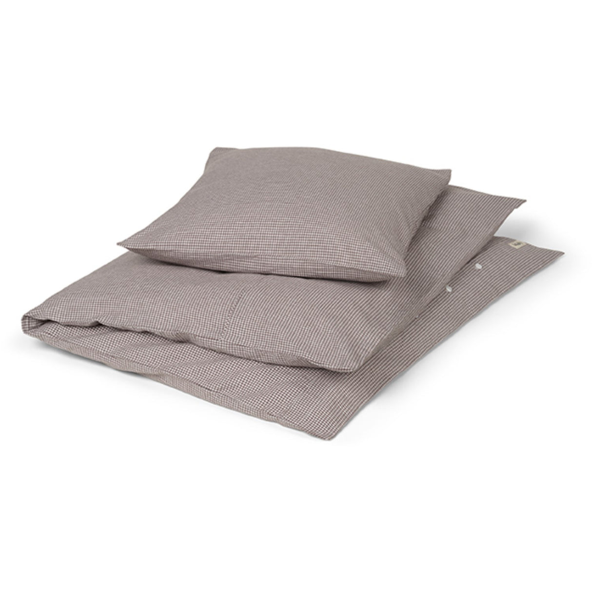 Lalaby Tiny Check Brown Classic Baby Sengetøj
