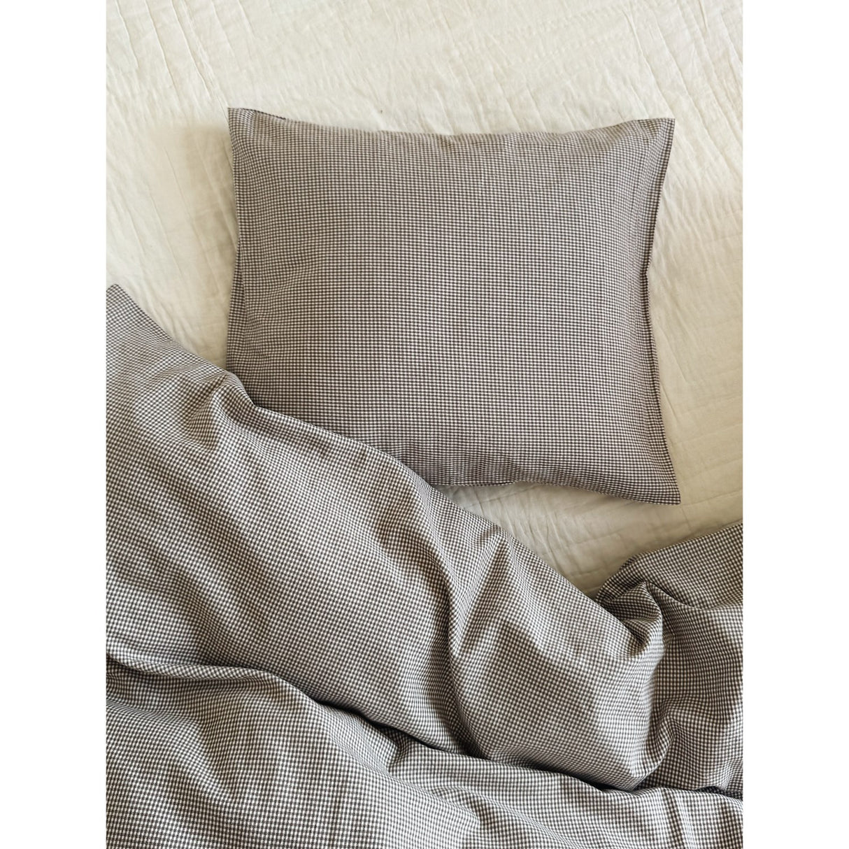 Lalaby Tiny Check Brown Classic Baby Sengetøj