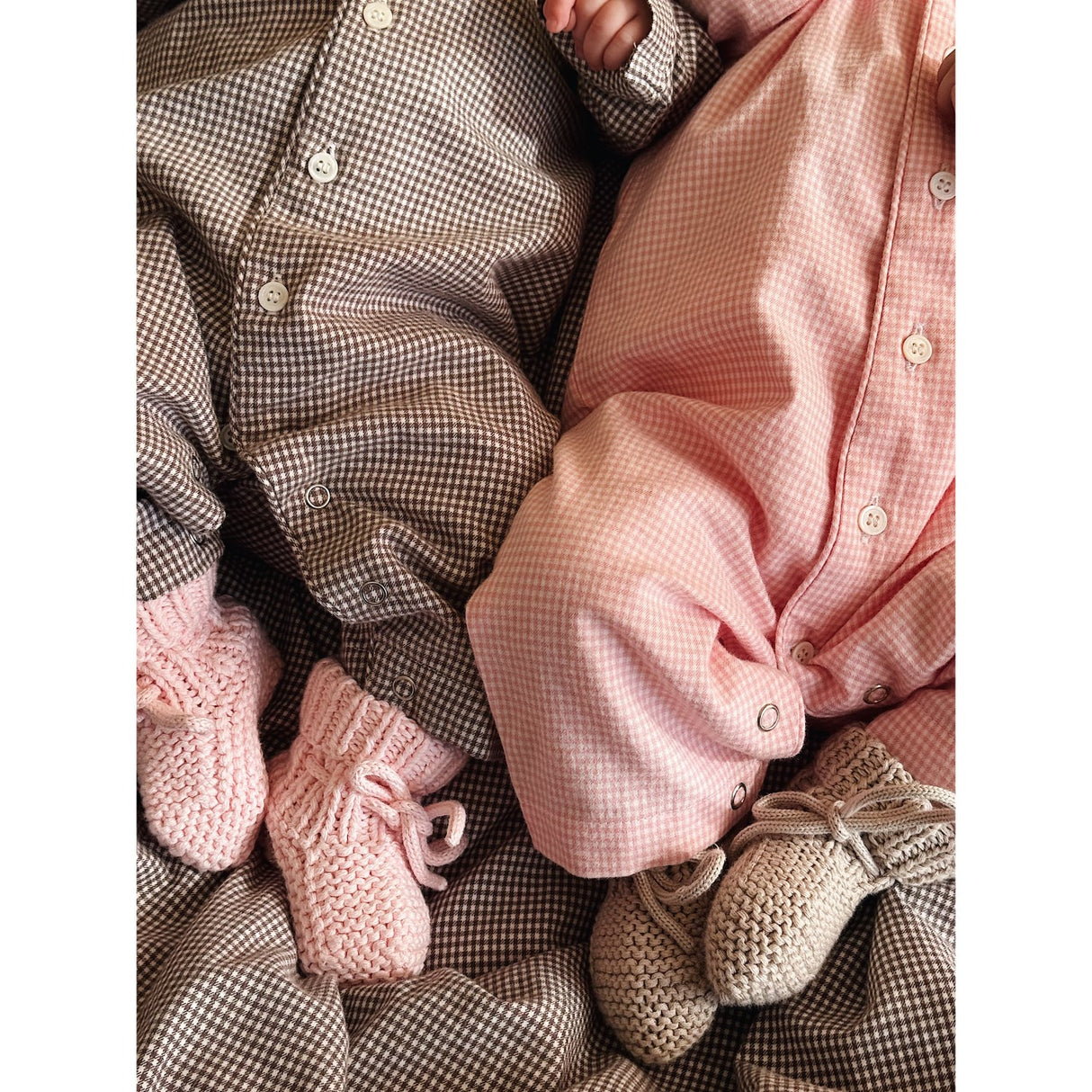 Lalaby Tiny Check Pink Classic Pj Dragt