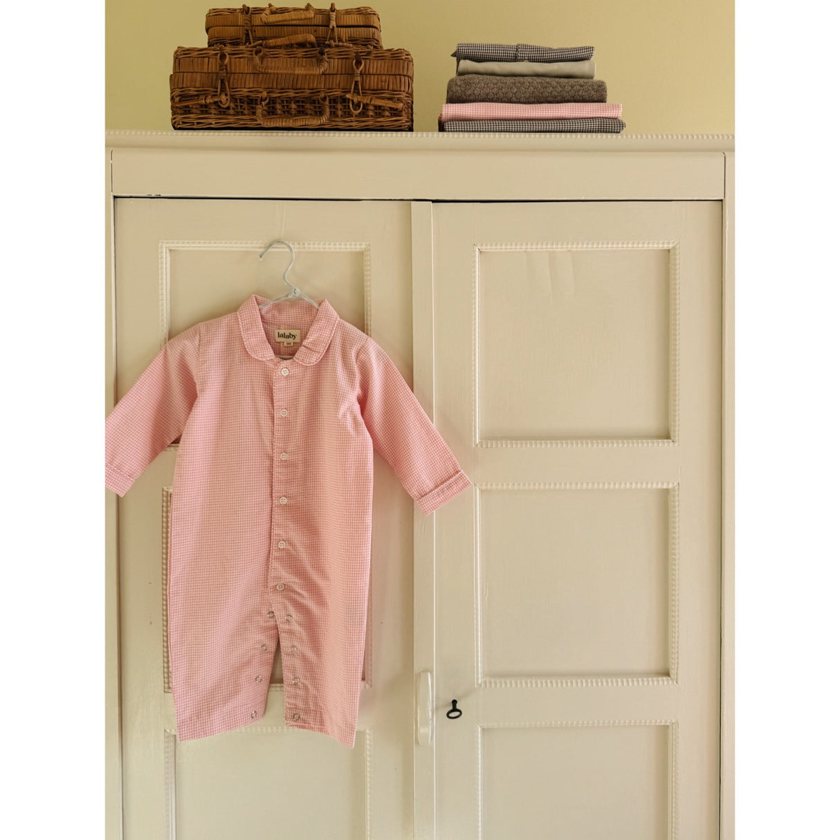 Lalaby Tiny Check Pink Classic Pj Dragt
