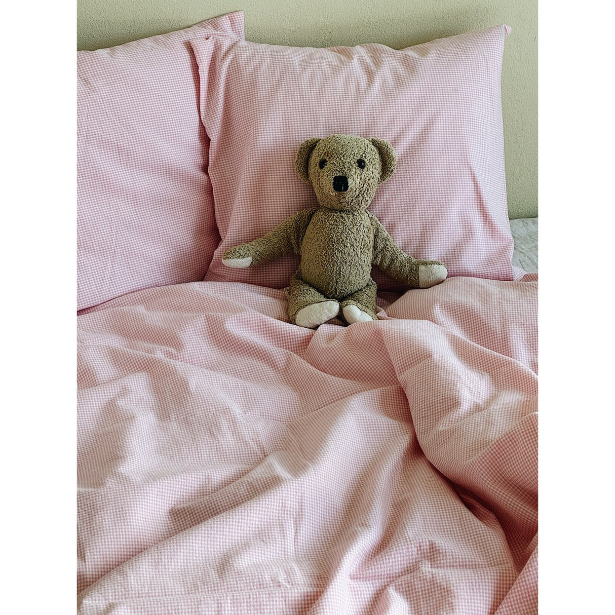 Lalaby Tiny Check Pink Classic Baby Sengetøj