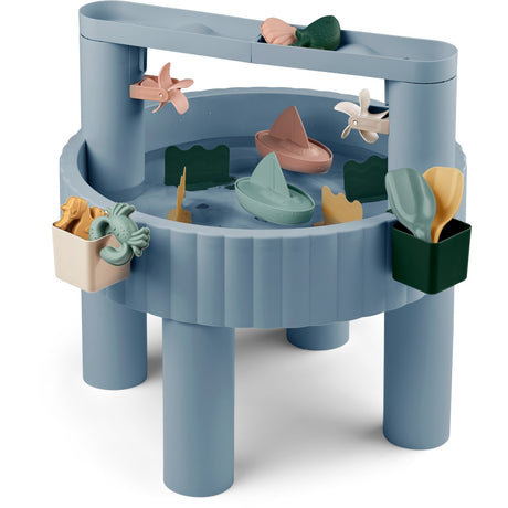 LIEWOOD Aktivitetsbord - Beach Blue / Multi Mix Sepp