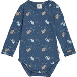 Müsli Navy/ Soft Blue/ Walnut Storybook L/S Body