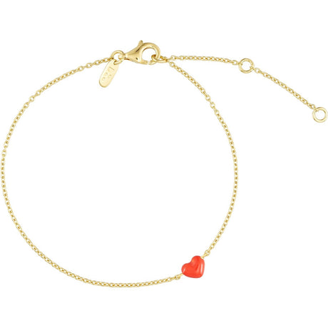 Design Letters Deep Sea Coral Little Big Love Bracelet - Goldplated