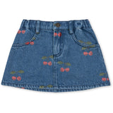 Konges Sløjd Ma Grande Cerise Denim Magot Printed Nederdel Gots