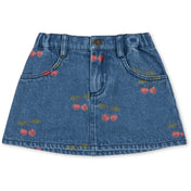 Konges Sløjd Ma Grande Cerise Denim Magot Printed Nederdel Gots