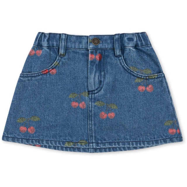 Konges Sløjd Ma Grande Cerise Denim Magot Printed Nederdel Gots