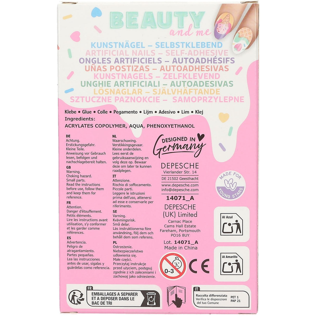 TOPModel Candy Glam Kunstige Negle