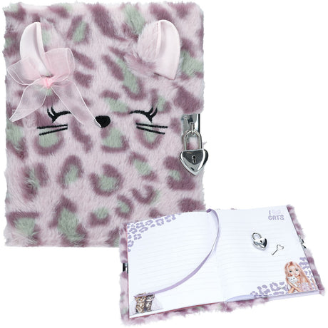 TOPModel Cosy Cat Dagbog Med Lås Lilac