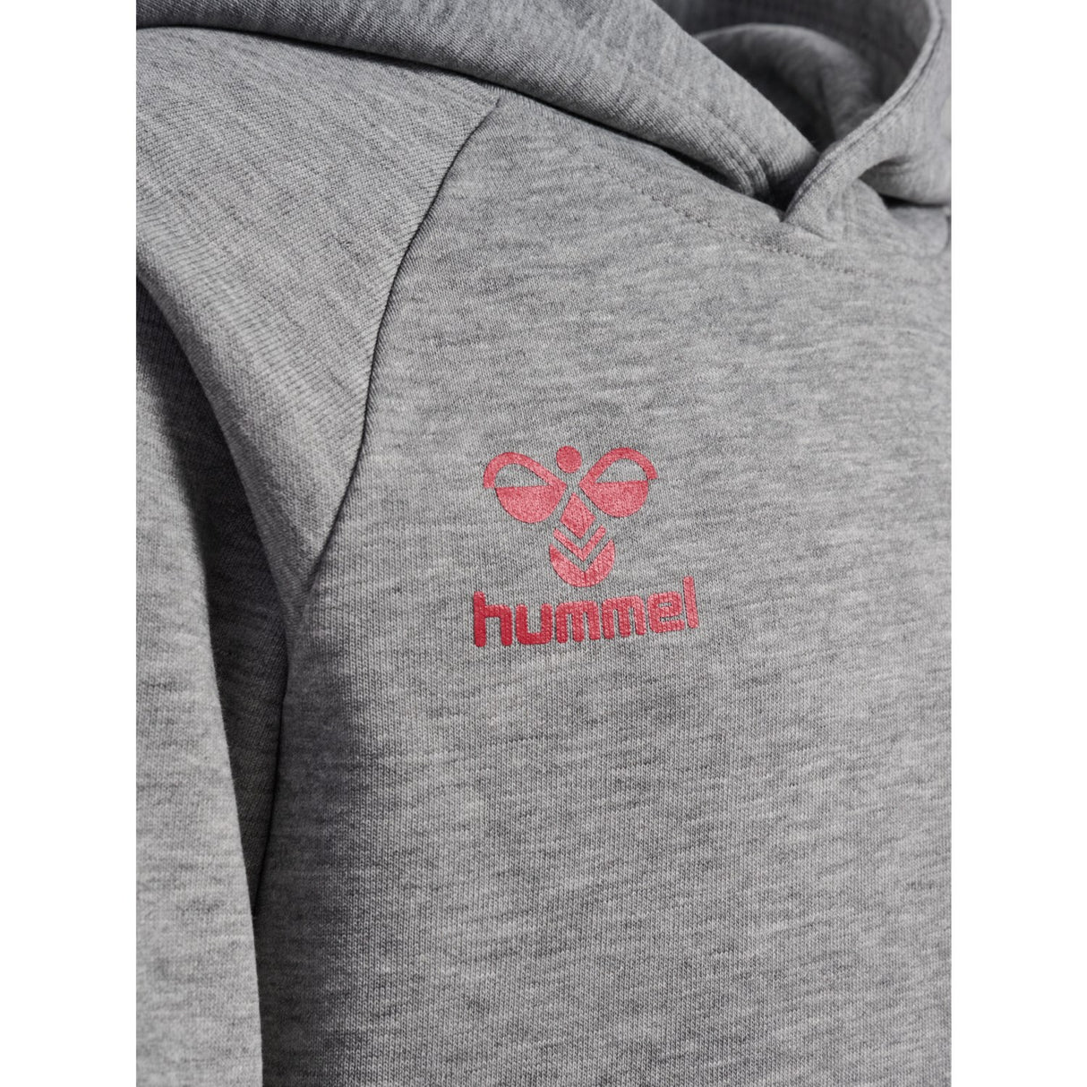 Hummel Grey Melange Jr Reg Dbu Hættetrøje