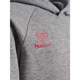 Hummel Grey Melange Jr Reg Dbu Hættetrøje