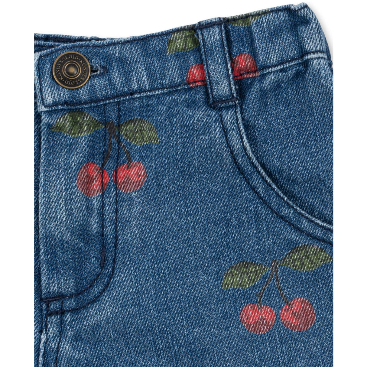 Konges Sløjd Ma Grande Cerise Denim Magot Shorts Gots