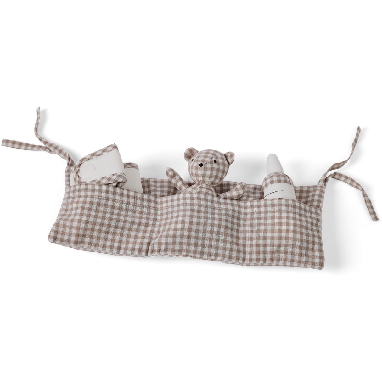 Smallstuff Delicate Nature Gingham Opbevaring Med Accessories Til Dukkeseng