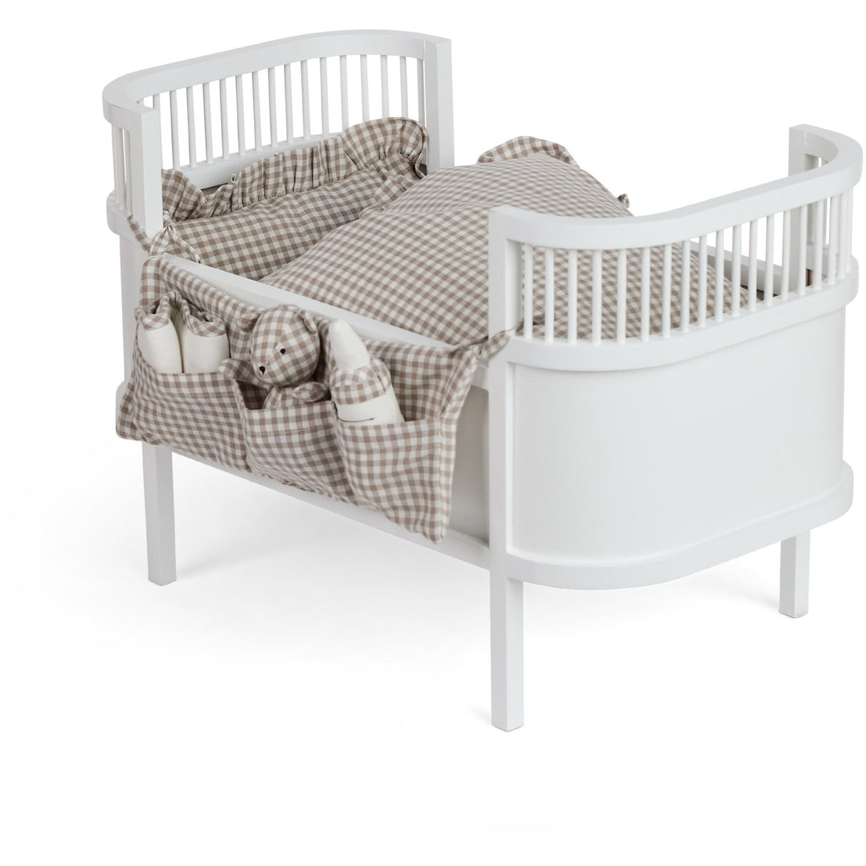 Smallstuff Delicate Nature Gingham Opbevaring Med Accessories Til Dukkeseng