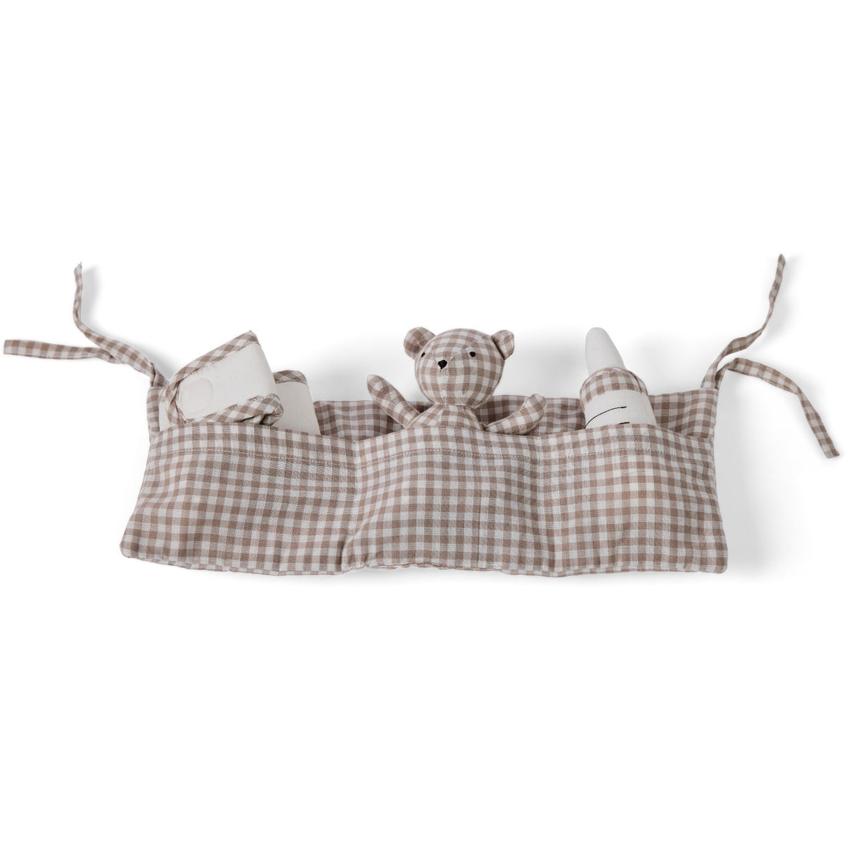Smallstuff Delicate Nature Gingham Opbevaring Med Accessories Til Dukkeseng