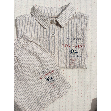Konges Sløjd Tradewinds Stripe Elliot Ss Skjorte Gots