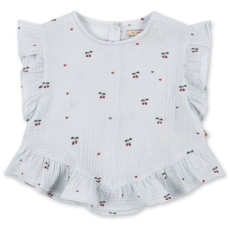 Konges Sløjd Cherry Blue Coeur Coco Top Gots