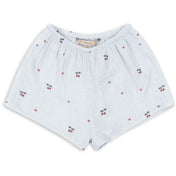 Konges Sløjd Cherry Blue Coeur Coco Mini Shorts Gots