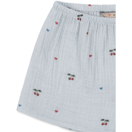 Konges Sløjd Cherry Blue Coeur Coco Mini Shorts Gots