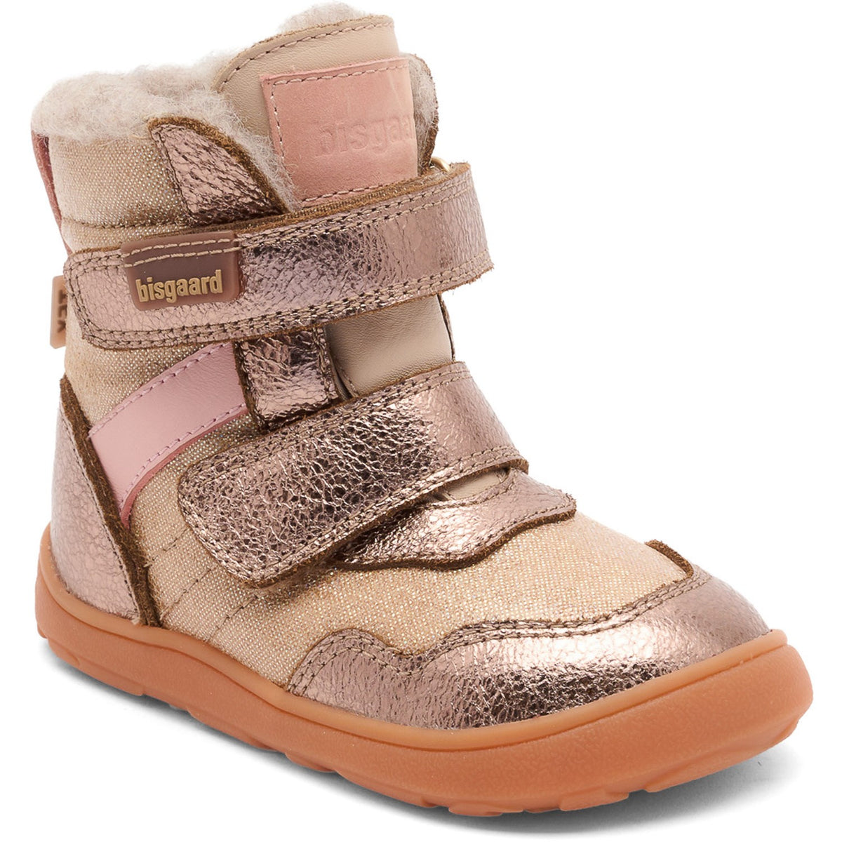 Bisgaard Vinterstøvle Rose Gold Barefoot Timo Tex