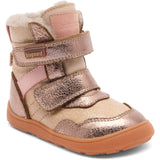 Bisgaard Vinterstøvle Rose Gold Barefoot Timo Tex