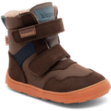 Bisgaard Vinterstøvle Dark Brown Barefoot Timo Tex