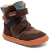Bisgaard Vinterstøvle Dark Brown Barefoot Timo Tex