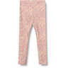 Wheat Magenta Heart Flowers Leggings Jules
