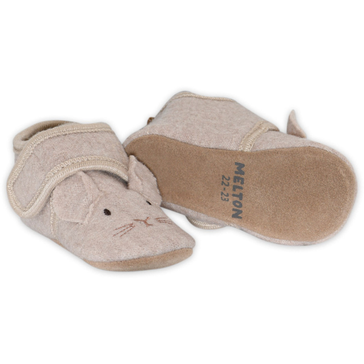 MELTON Oxford Tan Mouse Uld Futter