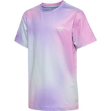 Hummel Pastel Lavender Jr Gradient Gym T-Shirt S/S
