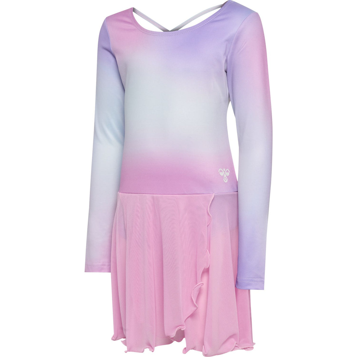 Hummel Pastel Lavender Jr Gradient Skirty Gymnastikdragt L/S
