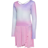 Hummel Pastel Lavender Jr Gradient Skirty Gymnastikdragt L/S
