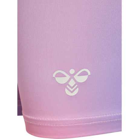 Hummel Shell Pink Jr Gradient Gym Kort Strømpebukser