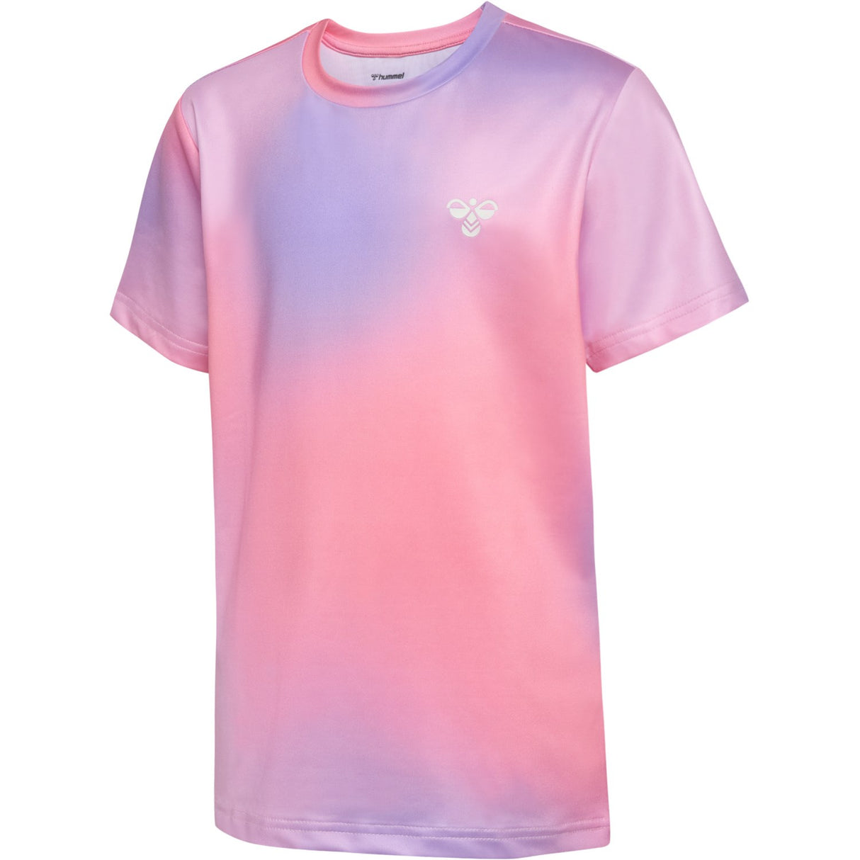 Hummel Shell Pink Jr Gradient Gym T-Shirt S/S
