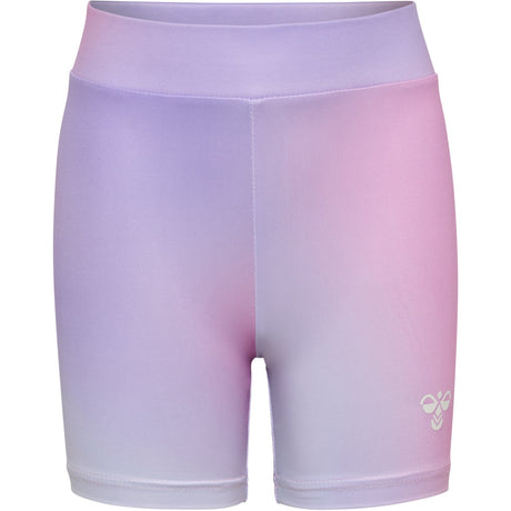 Hummel Pastel Lavender Jr Gradient Gym Kort Strømpebukser