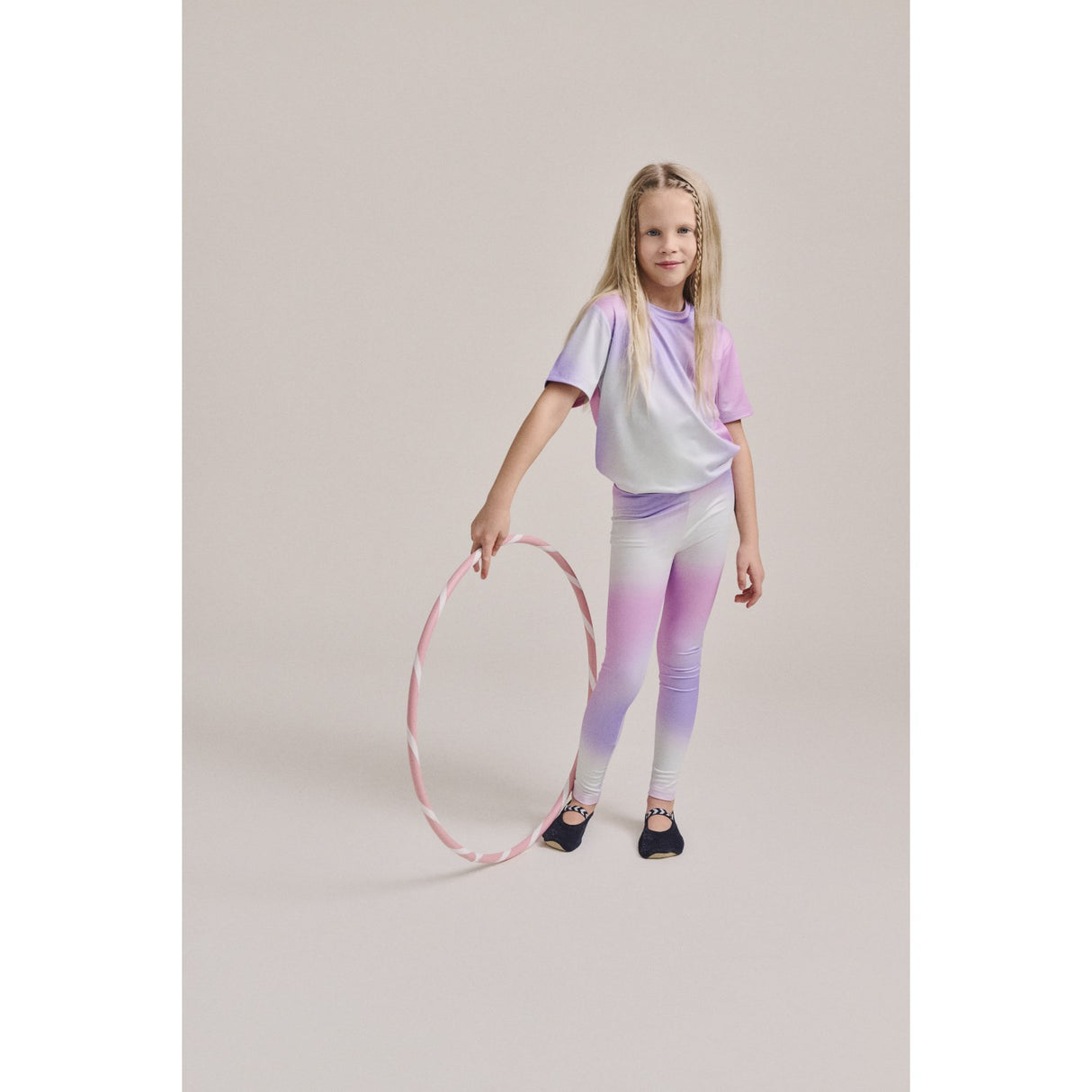 Hummel Pastel Lavender Jr Gradient Gym T-Shirt S/S