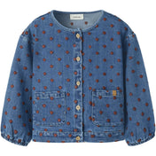 Lil'Atelier Dark Blue Denim Hearts Nmfliva Lea Ls Dnm Jakke 2001-Se Lil