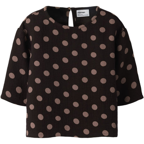 Name It Chocolate Plum Nmfnina 3/4 Rlx Top