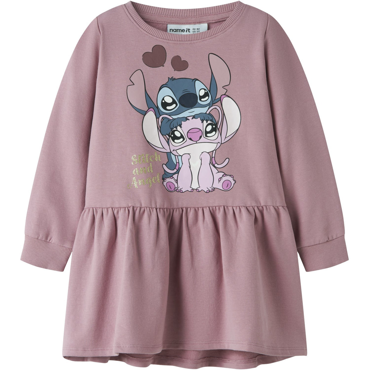 Name It Lilas Nmfansa Stitch Swe Kjole Bru Wdi