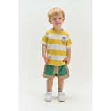 THE NEW Siblings Cream Gold Striped Tnsttrevor Os S_S Tee