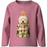 Name It Wild Rose Xmas Dog Nmfvosmas Ls Nreg Top