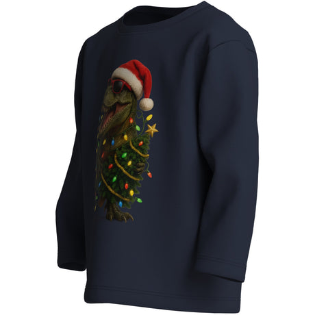 Name It Navy Blazer Dinosaur Nmmvosmas Ls Nreg Top