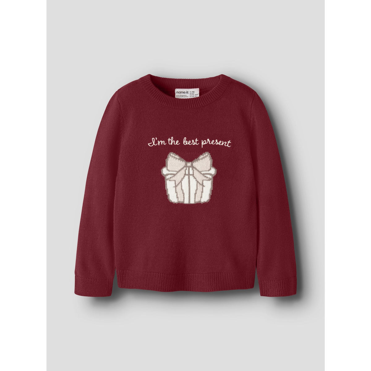 Name It Red Dahlia Nmfrisse Ls Strik